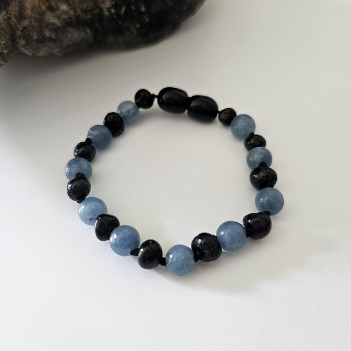 Children's Bracelets | RETIRED Gemstone + Baltic Amber - R.B. Amber Jewelry