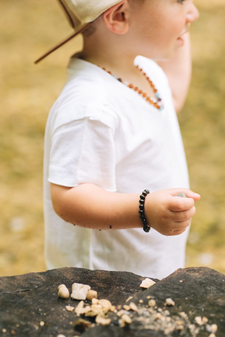 Children's Bracelets | RETIRED Gemstone + Baltic Amber