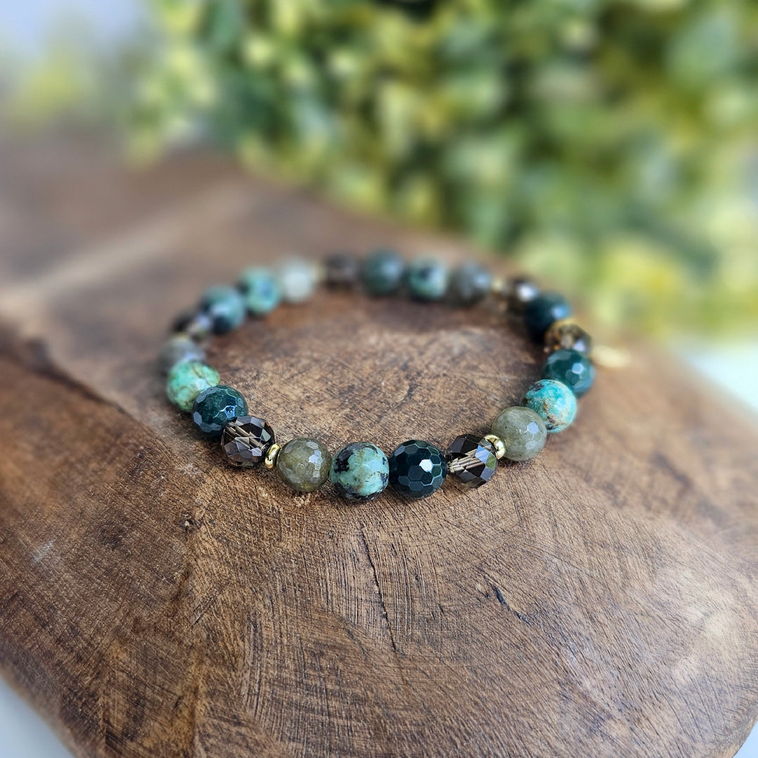 Abundance Intention Faceted Gemstone Bracelet - R.B. Amber Jewelry