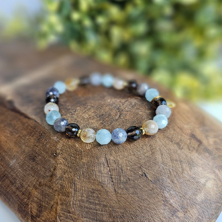 Adventure Intention Faceted Gemstone Bracelet - R.B. Amber Jewelry