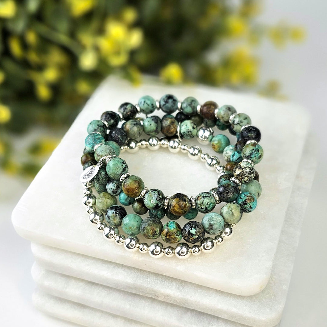 African Turquoise | Stella | Intentional Gemstone Bracelet - R.B. Amber Jewelry