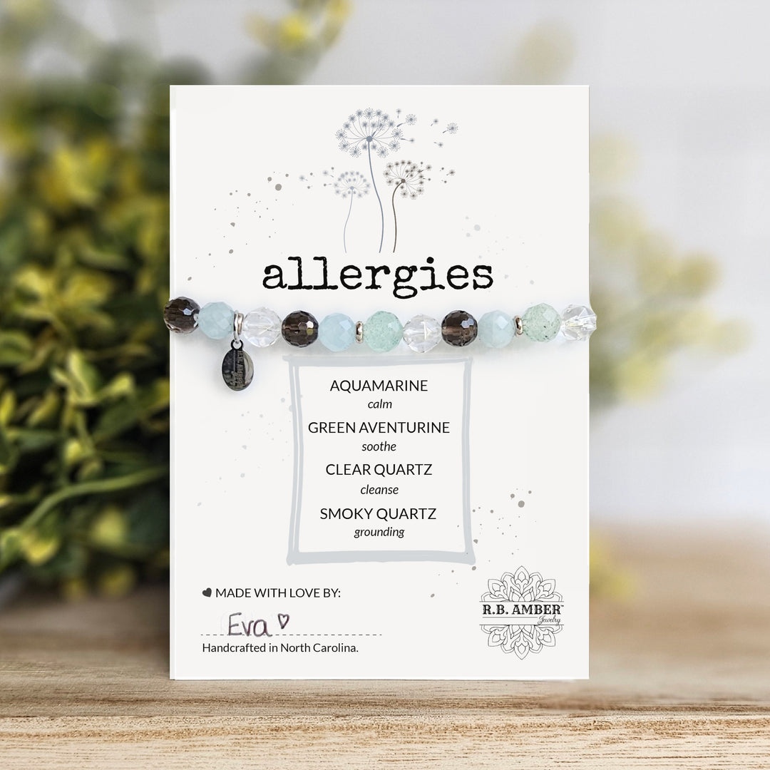 Allergies Intention Faceted Gemstone Bracelet - R.B. Amber Jewelry