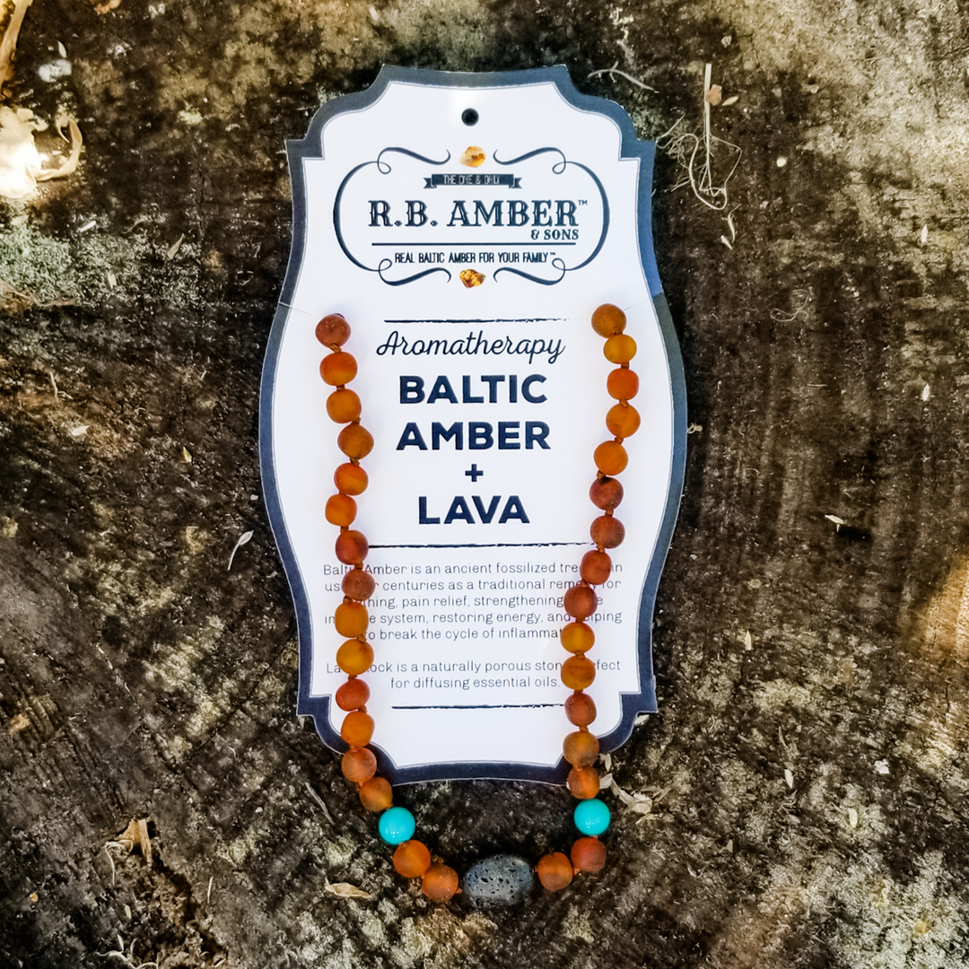 Baltic Amber + Lava Packaging - R.B. Amber Jewelry
