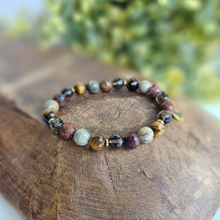 Balance Intention Faceted Gemstone Bracelet - R.B. Amber Jewelry