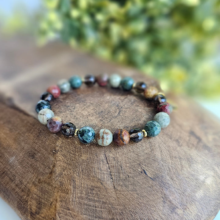 Blessing Intention Faceted Gemstone Bracelet - R.B. Amber Jewelry