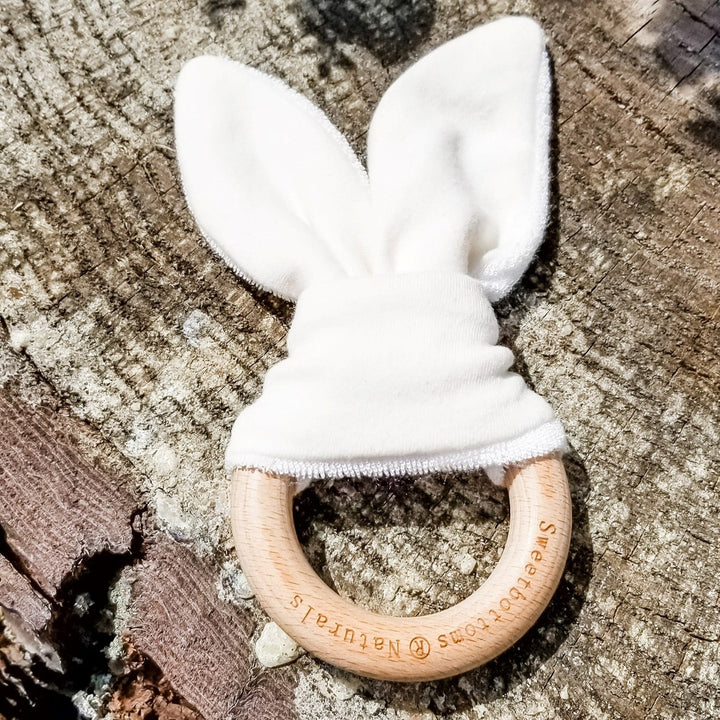 Organic Bunny Ear Teething Toy - R.B. Amber Jewelry