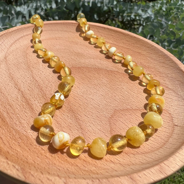 Butter Lemon Baltic Amber Necklace - R.B. Amber Jewelry