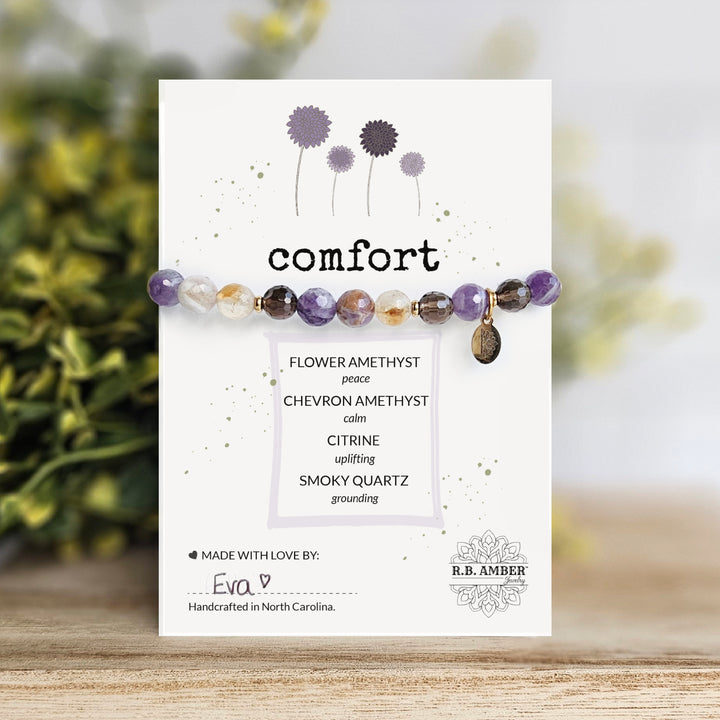 Comfort Intention Faceted Gemstone Bracelet - R.B. Amber Jewelry