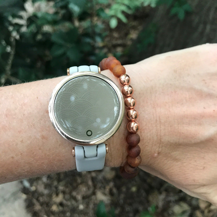 Adults | Pure Copper + Raw Cognac Amber Bracelet - R.B. Amber Jewelry