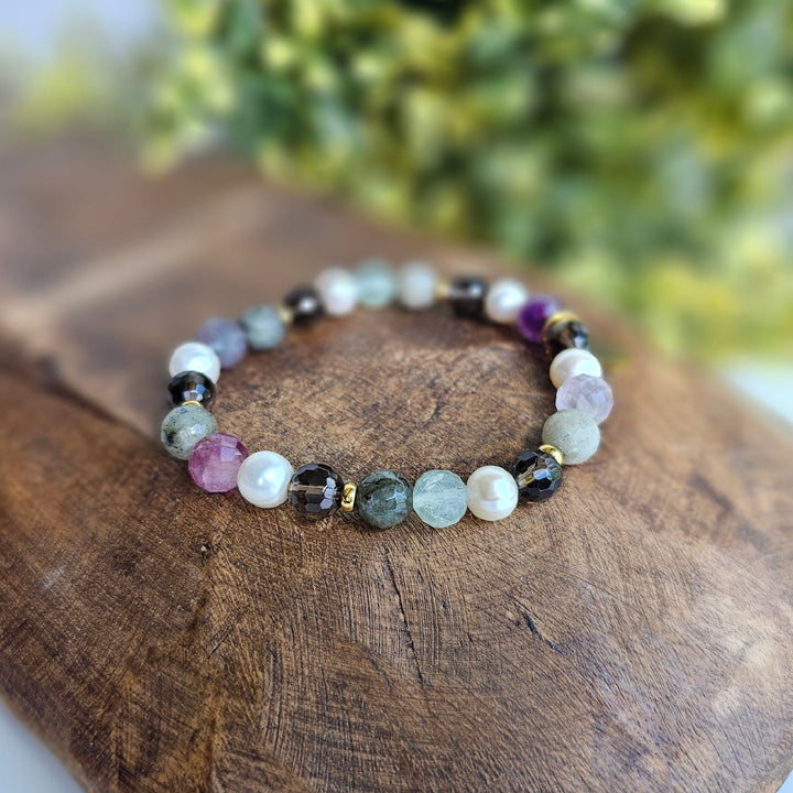 Faith Intention Faceted Gemstone Bracelet - R.B. Amber Jewelry