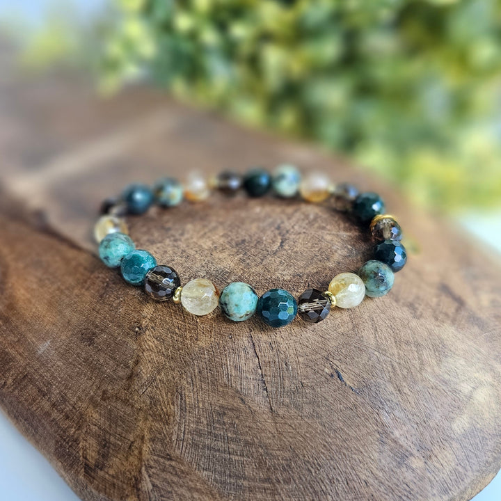 Growth Intention Faceted Gemstone Bracelet - R.B. Amber Jewelry