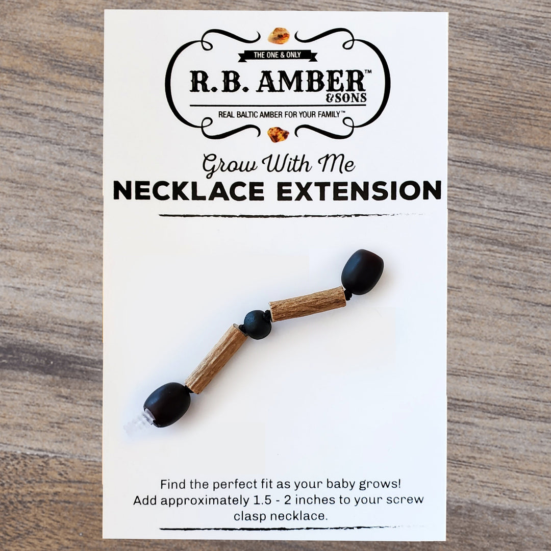 Hazelwood + Raw Cherry Baltic Amber Jewelry Extender - R.B. Amber Jewelry