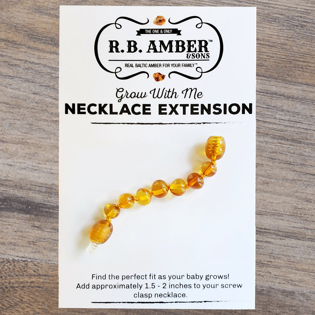 Honey Baltic Amber Jewelry Extender - R.B. Amber Jewelry