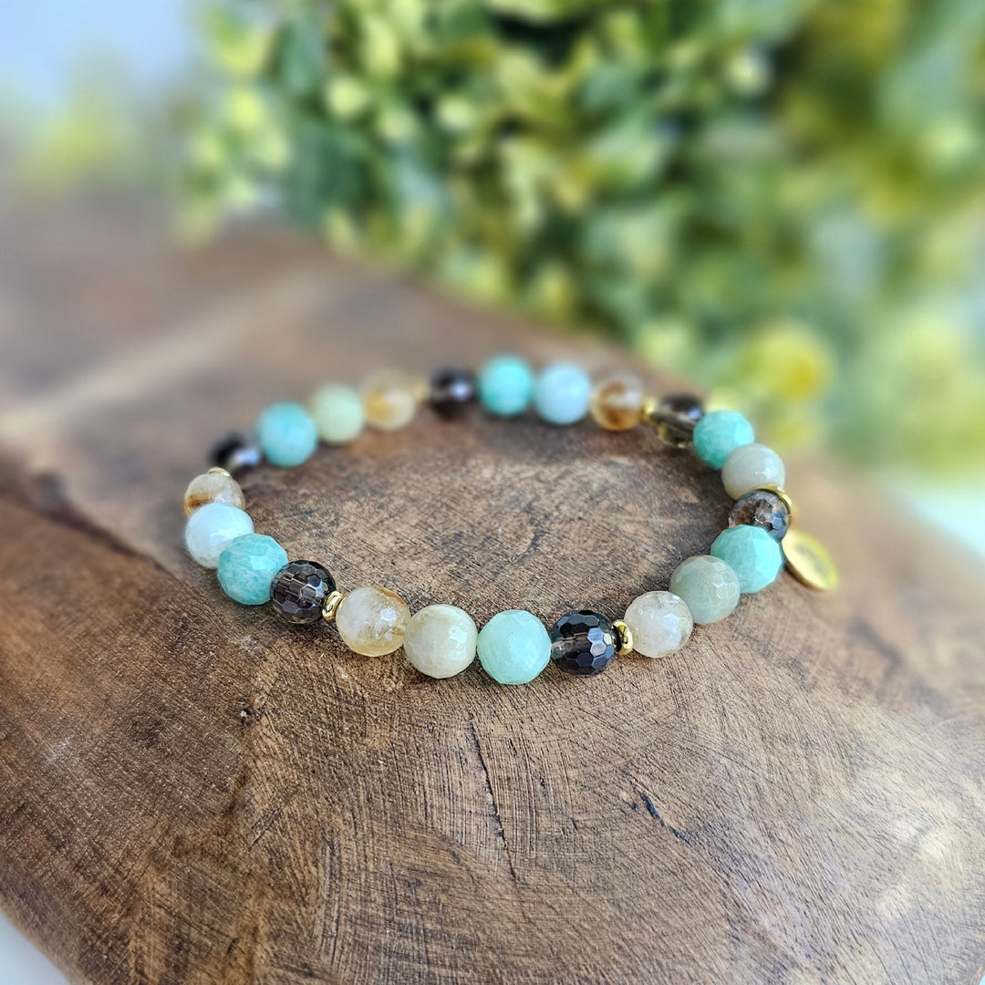 Hope Intention Faceted Gemstone Bracelet - R.B. Amber Jewelry