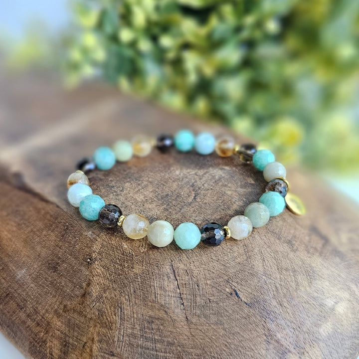 Hope Intention Faceted Gemstone Bracelet - R.B. Amber Jewelry