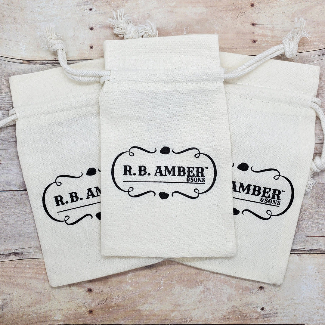 Cotton Jewelry Bags - 3 pack - R.B. Amber Jewelry