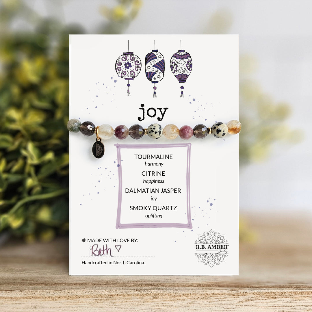 Joy Intention Faceted Gemstone Bracelet - R.B. Amber Jewelry