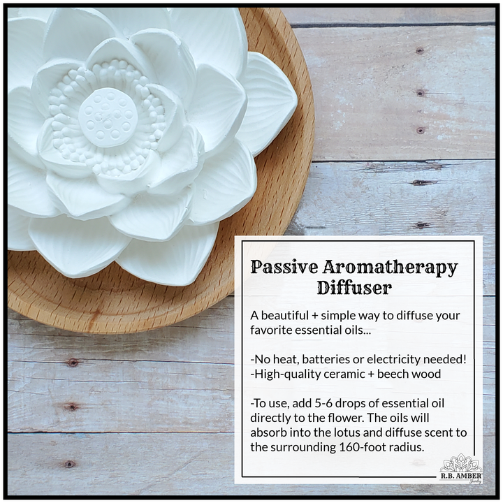 Aromatherapy Lotus Diffuser - R.B. Amber Jewelry