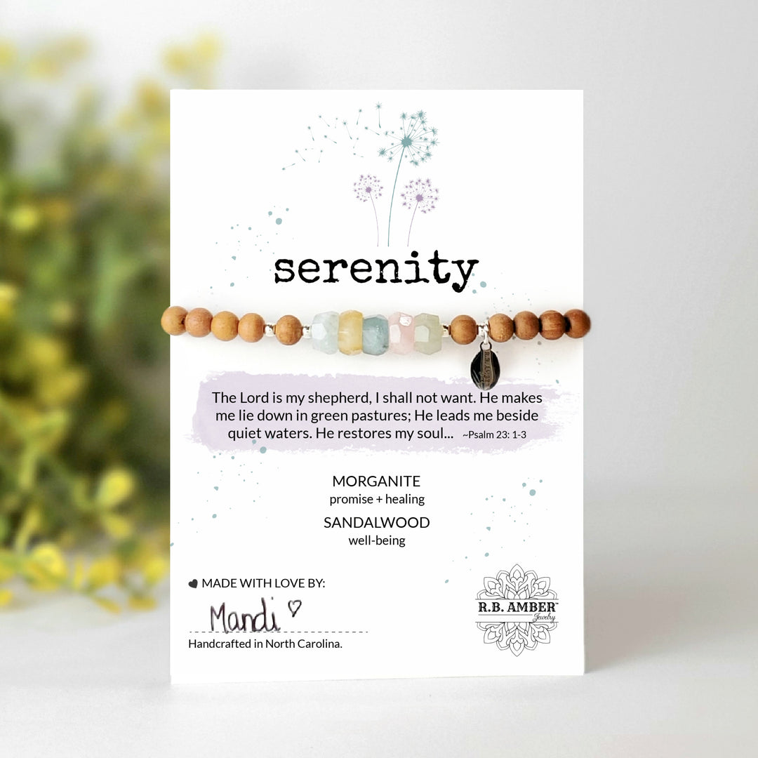 Morganite | "Serenity" Gemstone Bracelet - R.B. Amber Jewelry