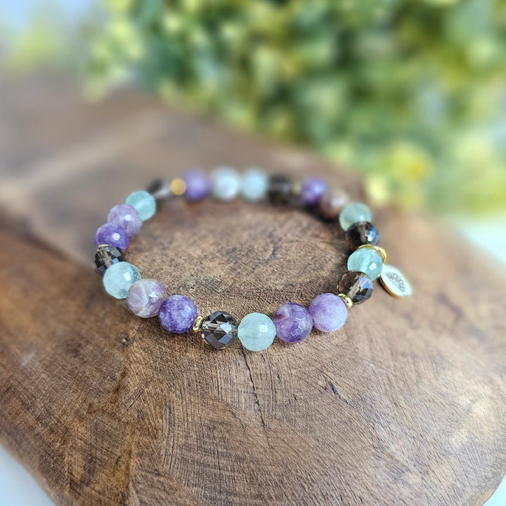 Peace Intention Faceted Gemstone Bracelet - R.B. Amber Jewelry