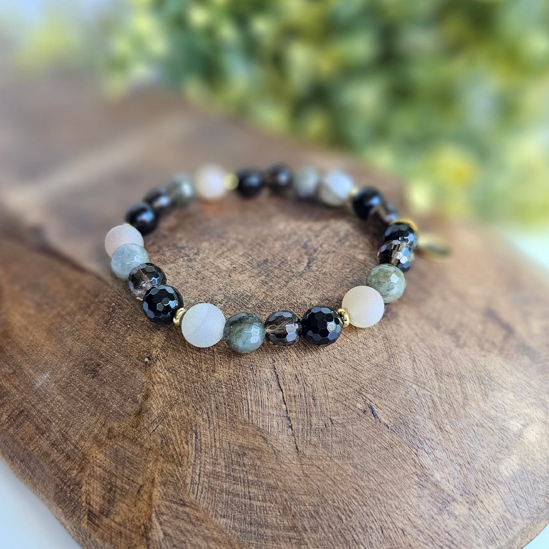 Protection Intention Faceted Gemstone Bracelet - R.B. Amber Jewelry