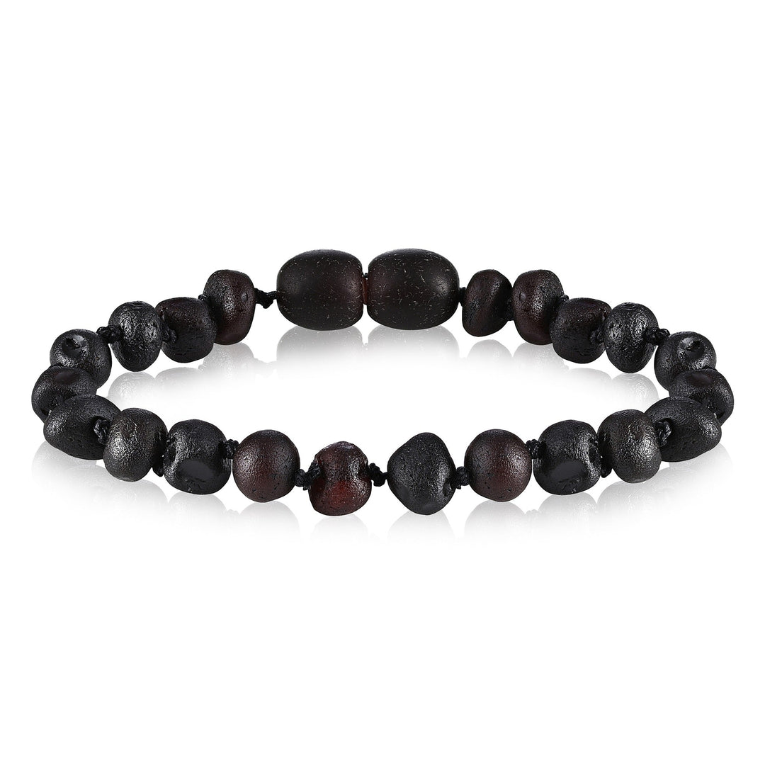 Kids | Raw Cherry Baltic Amber Bracelet - R.B. Amber Jewelry