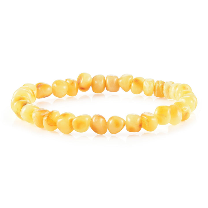 Adults | Butter Baltic Amber Bracelet - R.B. Amber Jewelry