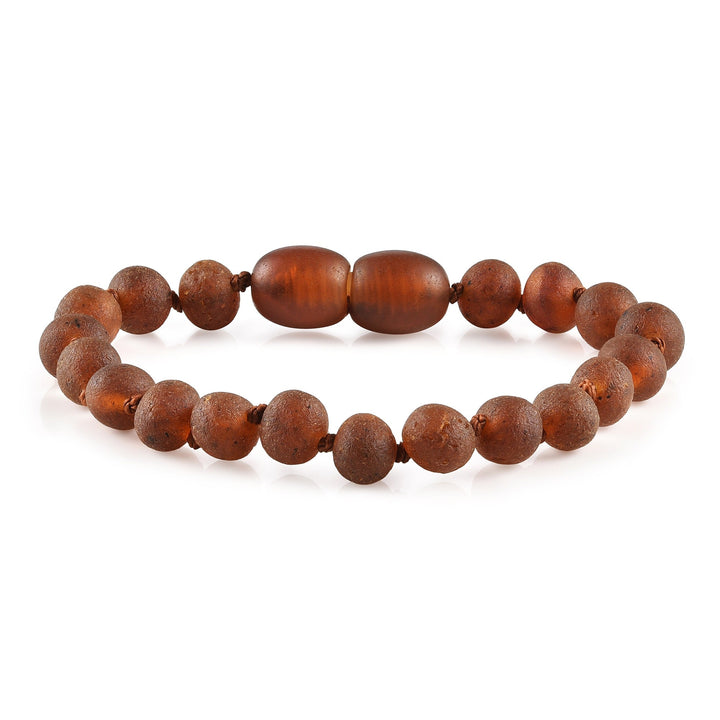 Kids | Raw Cognac Baltic Amber Bracelet - R.B. Amber Jewelry