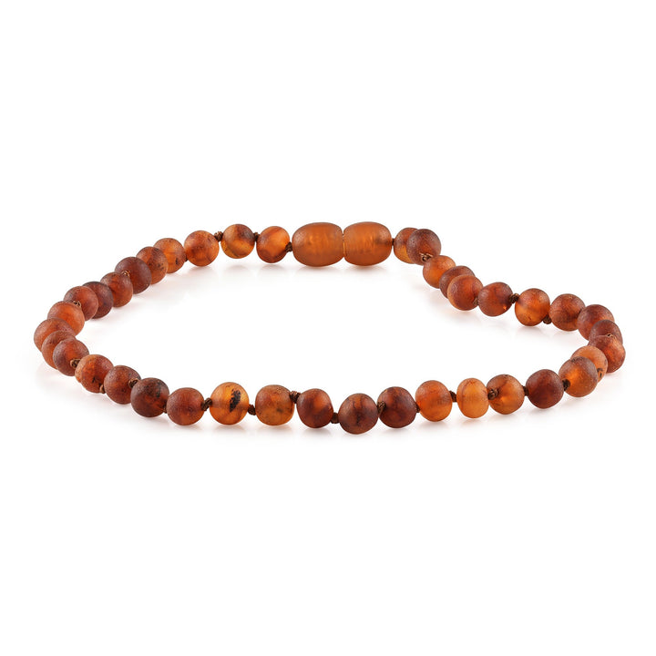 Kids | Raw Cognac Baltic Amber Necklace - R.B. Amber Jewelry