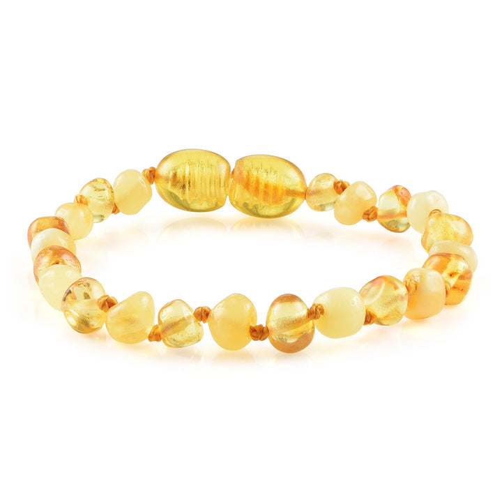 Kids | Butter Lemon Baltic Amber Bracelet - R.B. Amber Jewelry