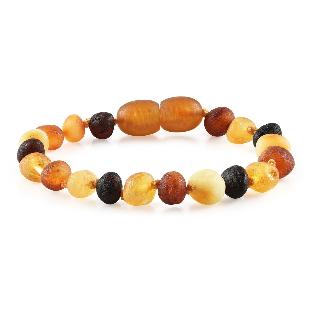 Kids | Raw Multi Baltic Amber Bracelet - R.B. Amber Jewelry