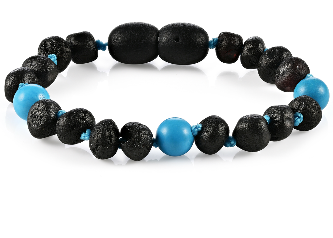 Children's Bracelets | RETIRED Gemstone + Baltic Amber - R.B. Amber Jewelry