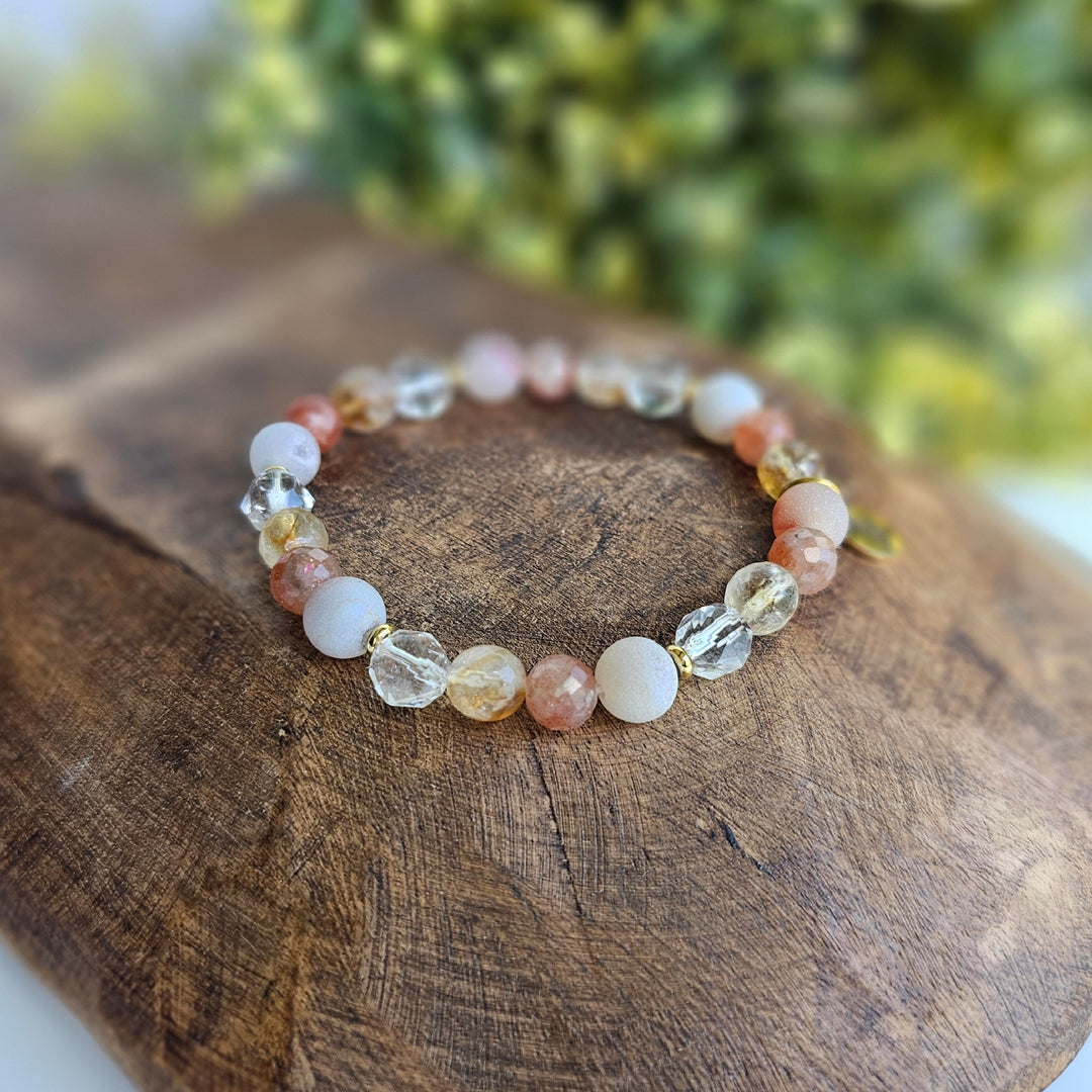 Radiant Intention Faceted Gemstone Bracelet - R.B. Amber Jewelry