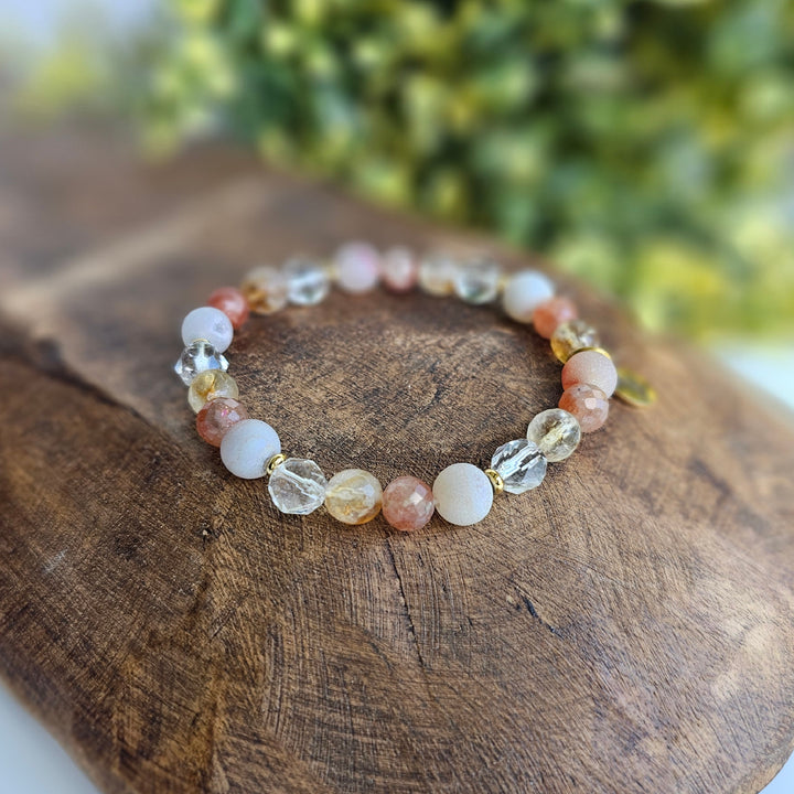 Radiant Intention Faceted Gemstone Bracelet - R.B. Amber Jewelry