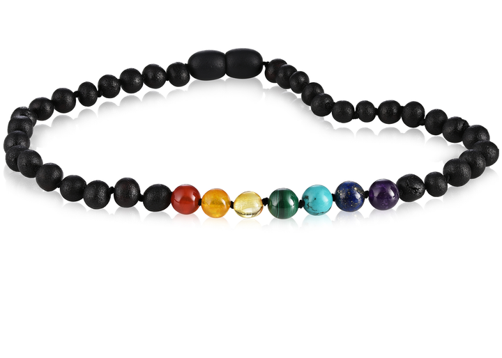 Children's Necklaces | RETIRED Gemstone + Baltic Amber - R.B. Amber Jewelry