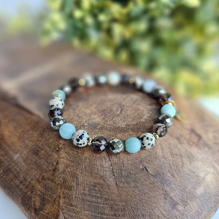 Well-Being Intention Faceted Gemstone Bracelet - R.B. Amber Jewelry