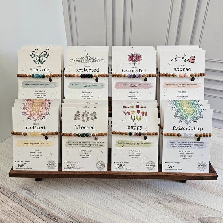 Wood Jewelry Tiered Displays - R.B. Amber Jewelry