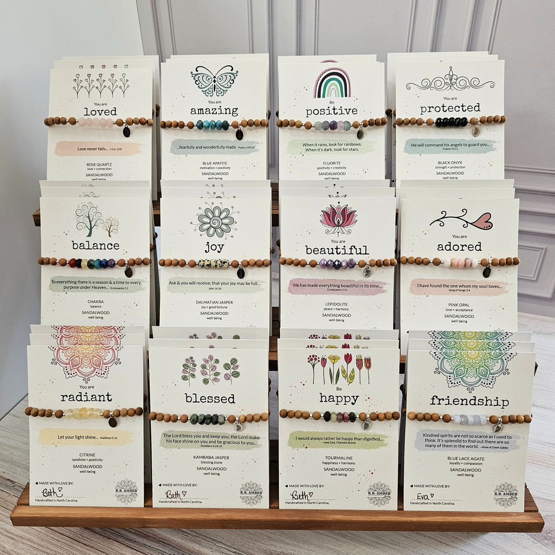 Wood Jewelry Tiered Displays - R.B. Amber Jewelry