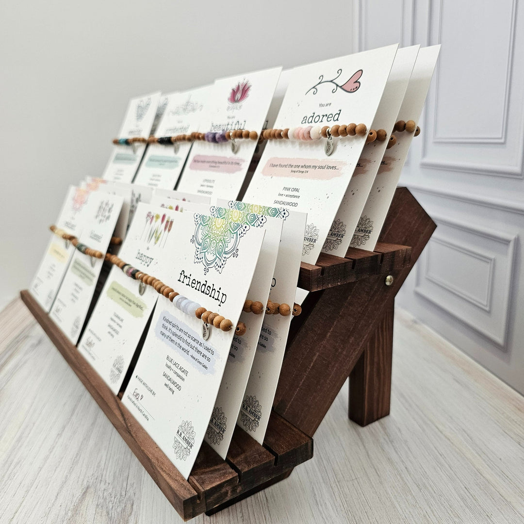 Wood Jewelry Tiered Displays - R.B. Amber Jewelry