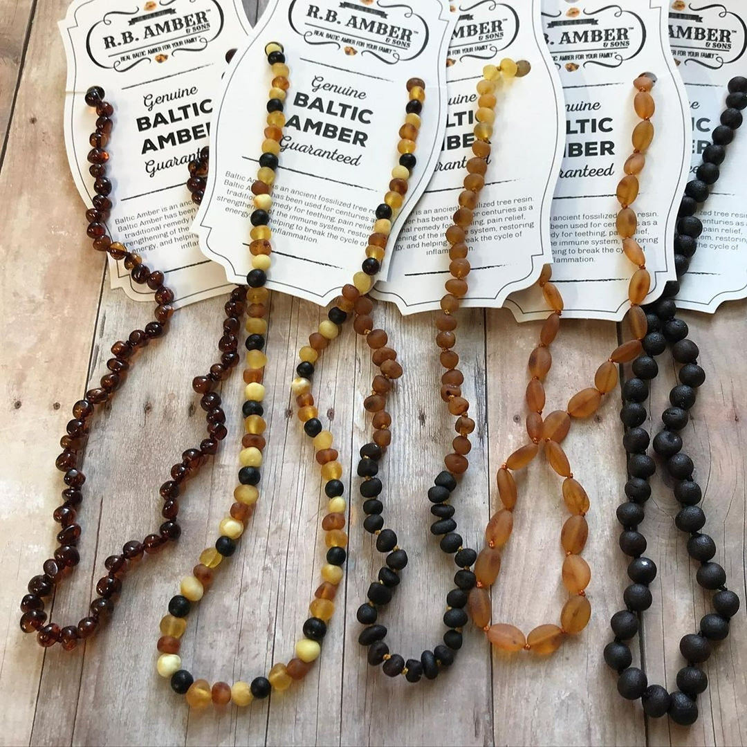 Adults | Raw Multi Baltic Amber Necklace