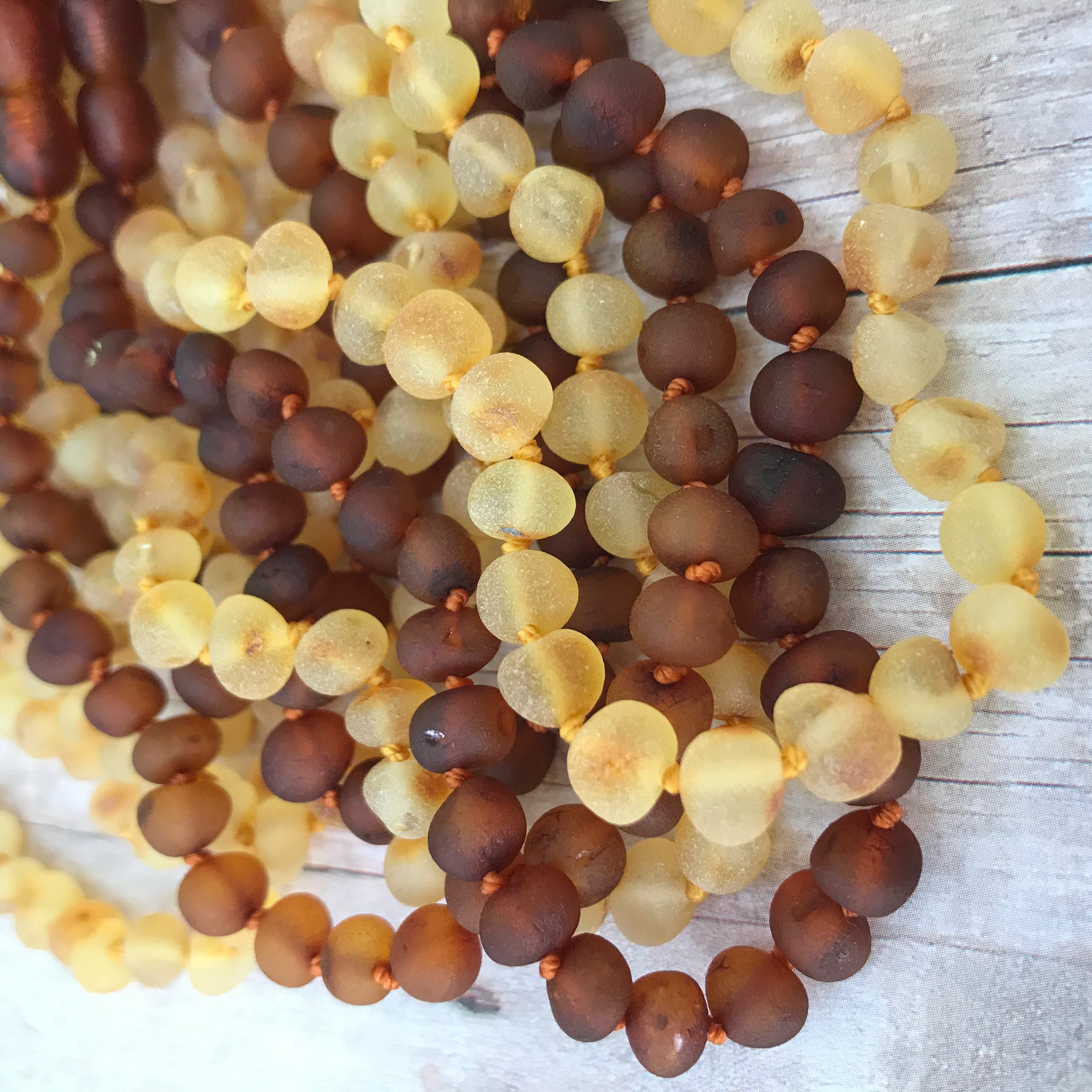 Diy amber hot sale teething necklace