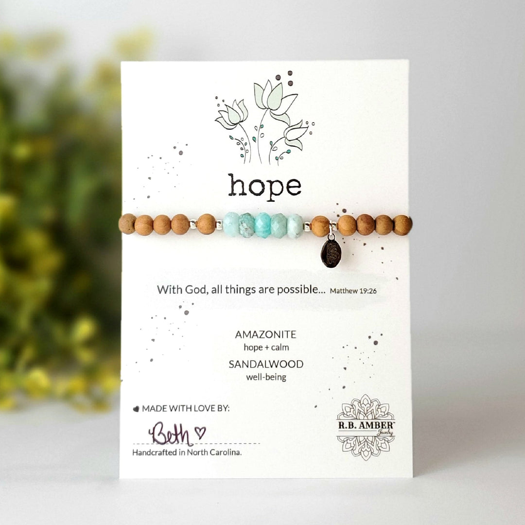 Amazonite | "Hope" Gemstone Bracelet - R.B. Amber Jewelry