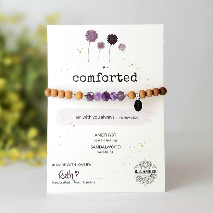 Amethyst | "Be Comforted" Gemstone Bracelet - R.B. Amber Jewelry