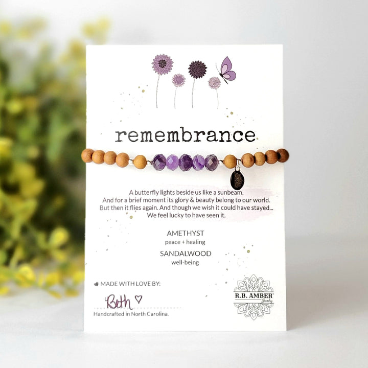 Amethyst | "Remembrance" Gemstone Bracelet