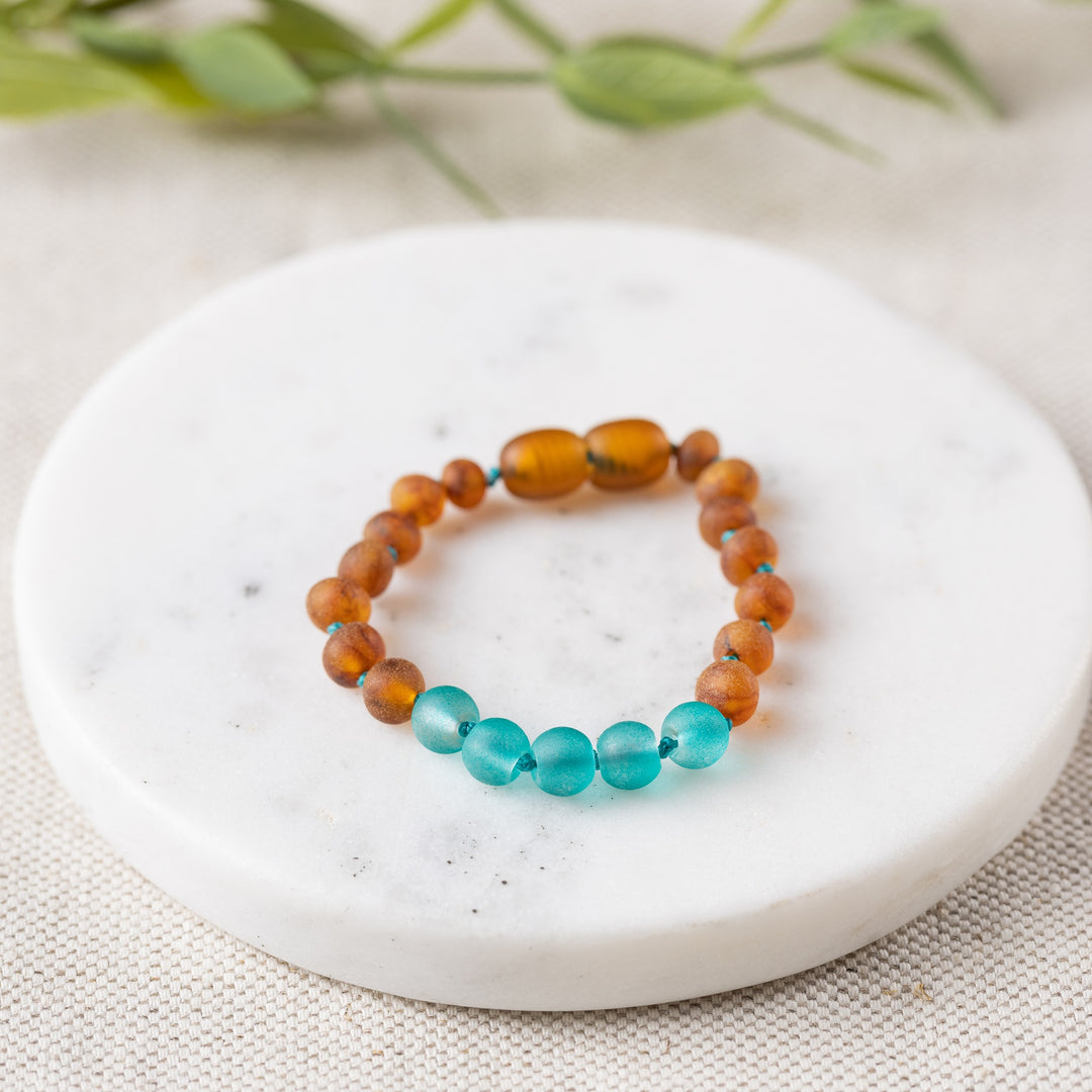 Sea Glass Assorted Color River Bracelet #137 - River Bracelets
