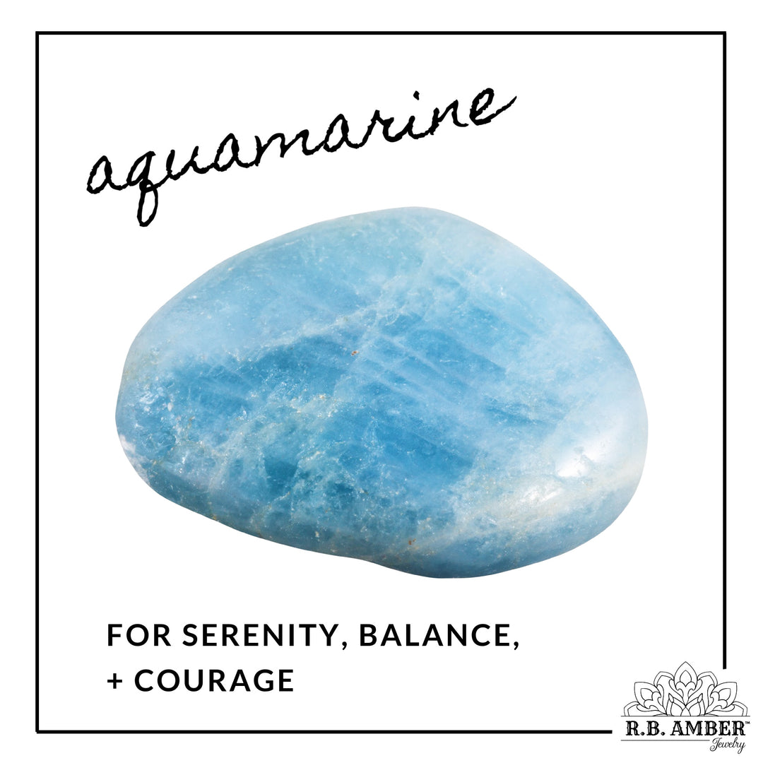 Aquamarine | "Be Calm" Gemstone Bracelet