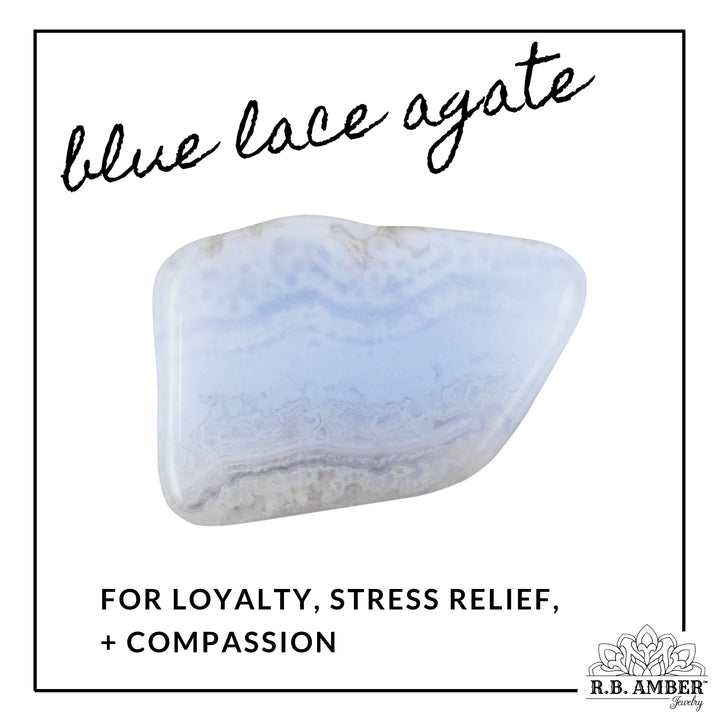 Blue Lace Agate | "Friendship" Gemstone Bracelet