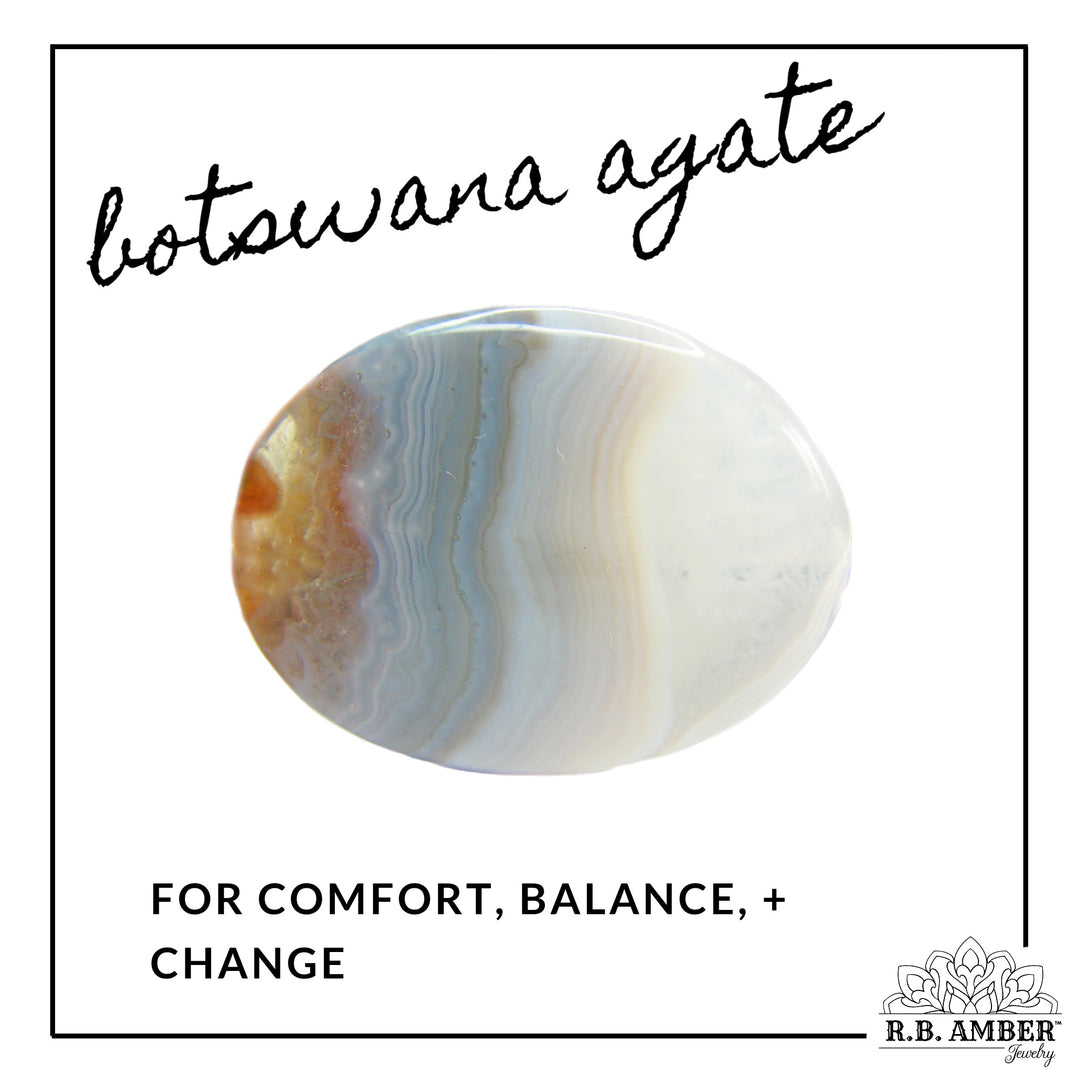 Botswana Agate | "Be Confident" Gemstone Bracelet