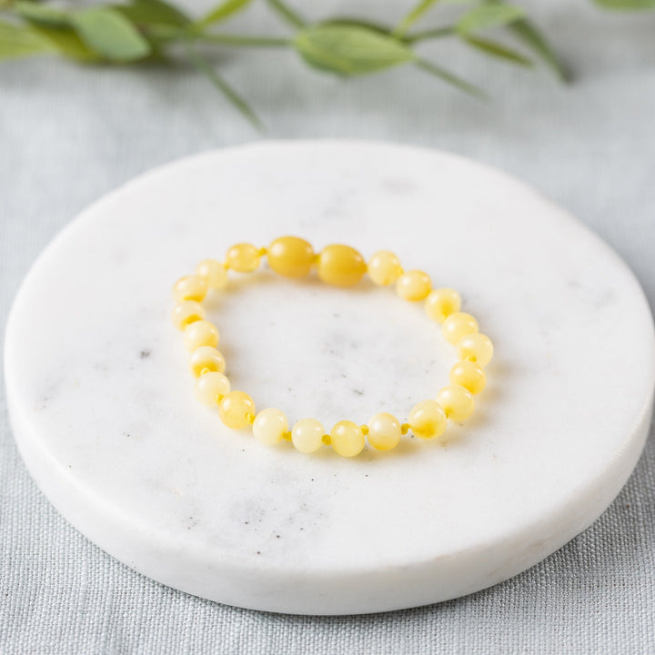 Kids | Butter Baltic Amber Bracelet - R.B. Amber Jewelry