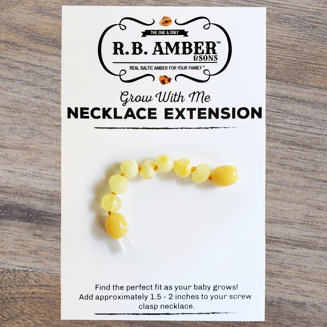 Butter Baltic Amber Jewelry Extender - R.B. Amber Jewelry